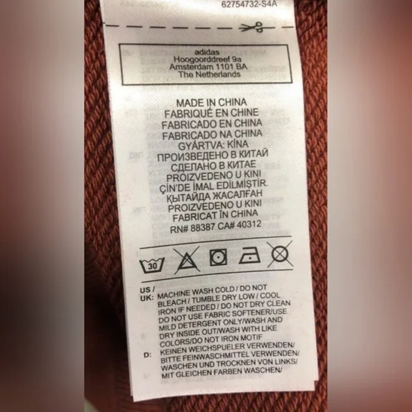 Adidas Pharrell Williams Unisex Basic Brown Hoodie Sizes S 2XL NWT MSRP $100 - Picture 8 of 10